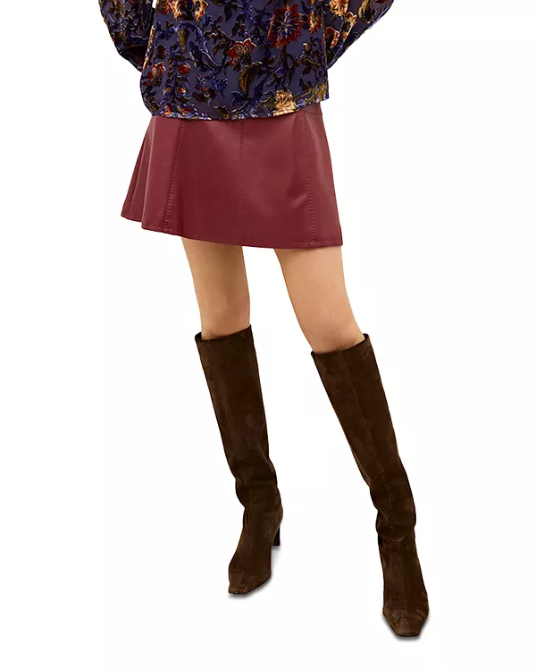 

Мини-Юбка из искусственной кожи Crawford Marie Oliver, красный