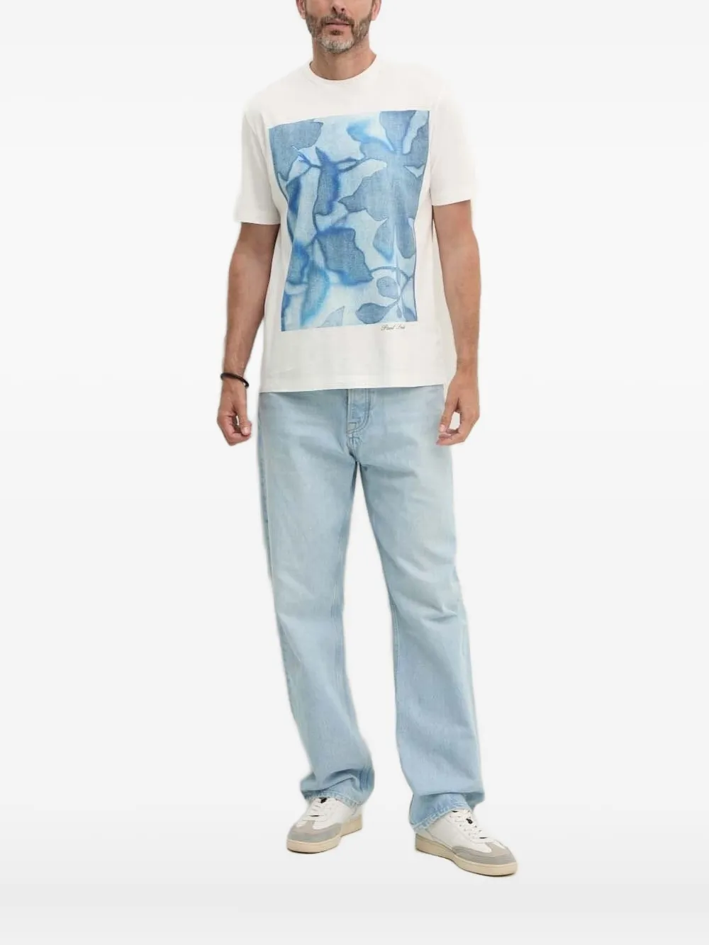 

Футболка с цветочным принтом Paul Smith, белый