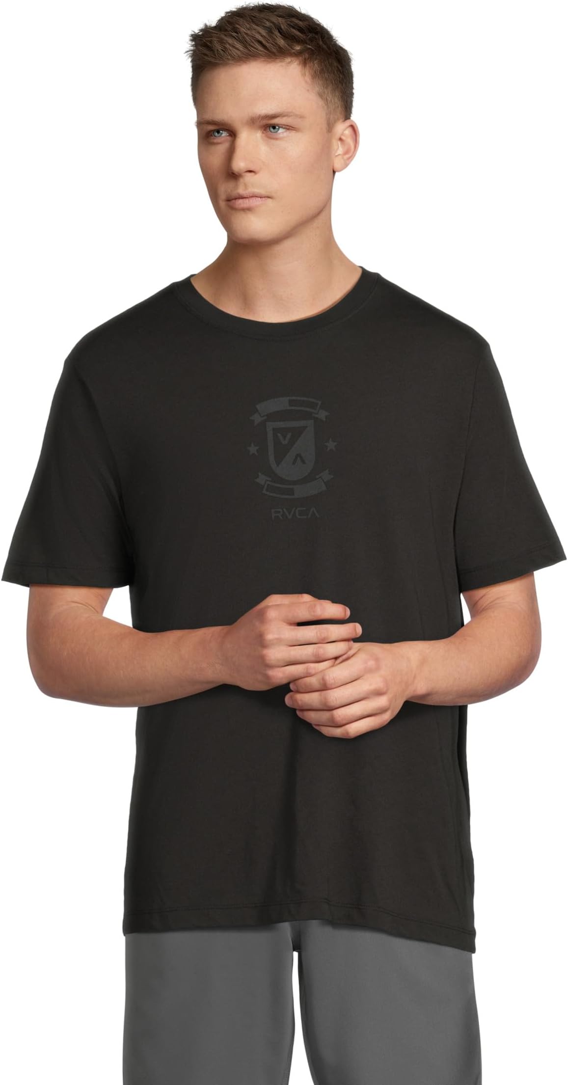 

Мужская футболка Balance Crest Club с коротким рукавом RVCA, Black