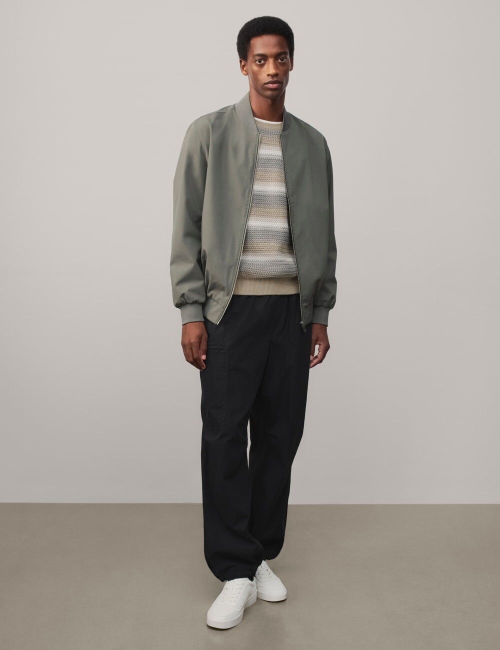 

Брюки-карго Slim Fit Ripstop Marks & Spencer, темно-синий