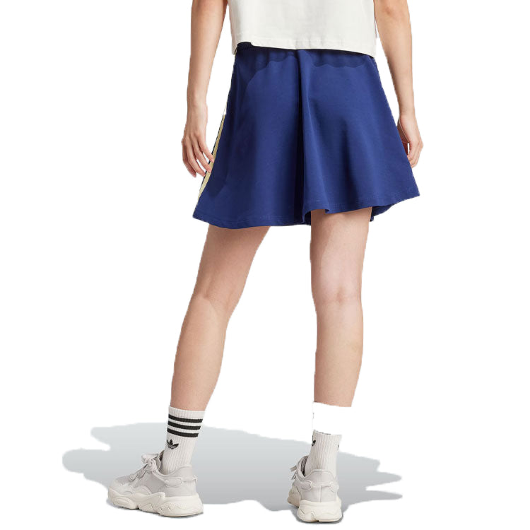 Юбка (WMNS) adidas Originals Stripe Graphic Skirt 'Blue' — фото 3