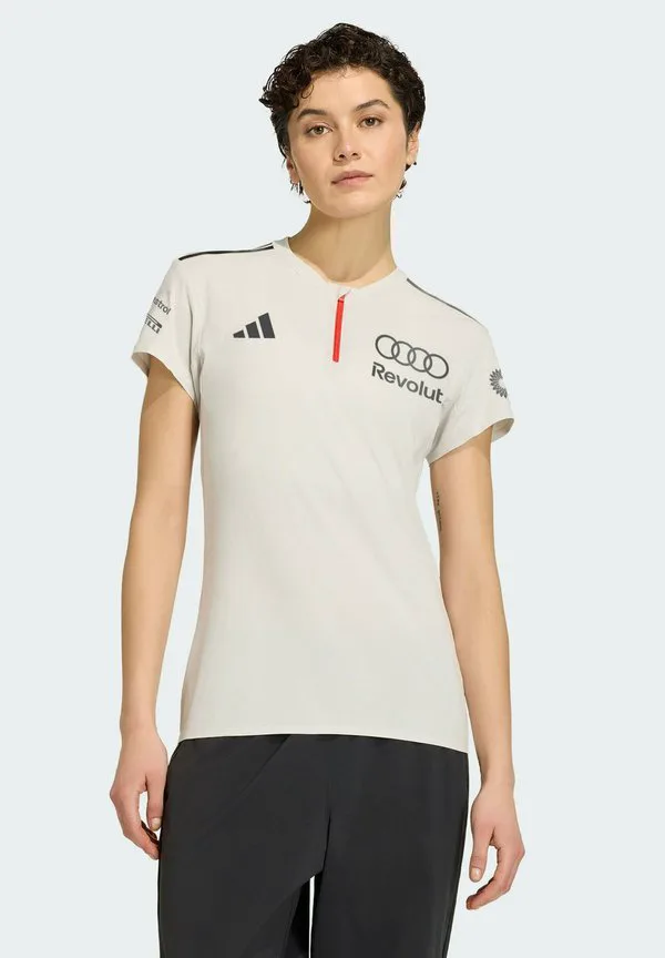 Спортивная футболка с коротким рукавом audi revolut f1 team engineers marketing Adidas Performance, Chalk Pearl/Iron Metallic — фото 2