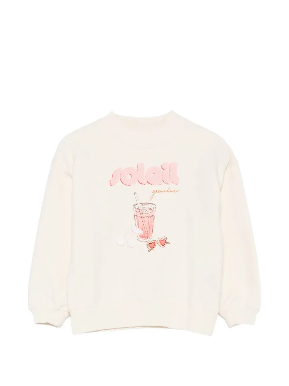 Толстовка с аппликацией и надписями Bonpoint, нейтральный