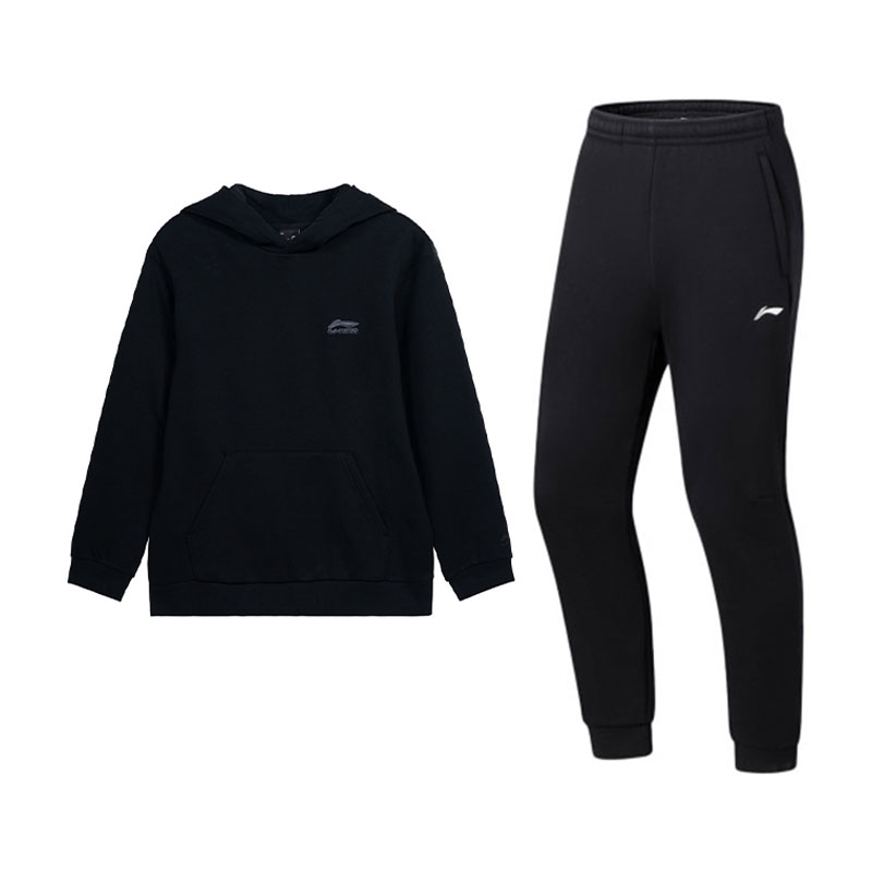 

Комплект из двух предметов: толстовка Li Ning (унисекс)., черный top+черный pants