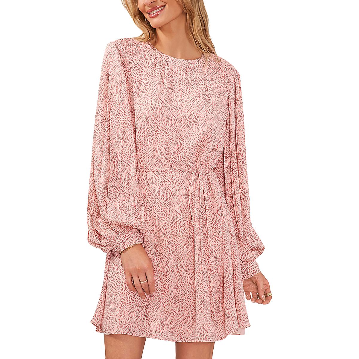 

Женское мини-платье длиной до колена со сборками Vince Camuto, цвет pink orchid