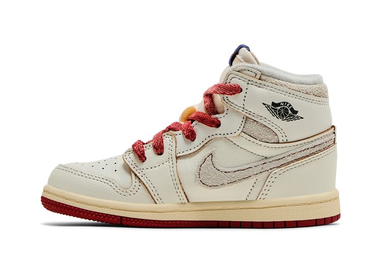 Кроссовки Air Jordan 1 Retro High OG TD 'Rare Air - Sail Cinnabar', кремовый — фото 3