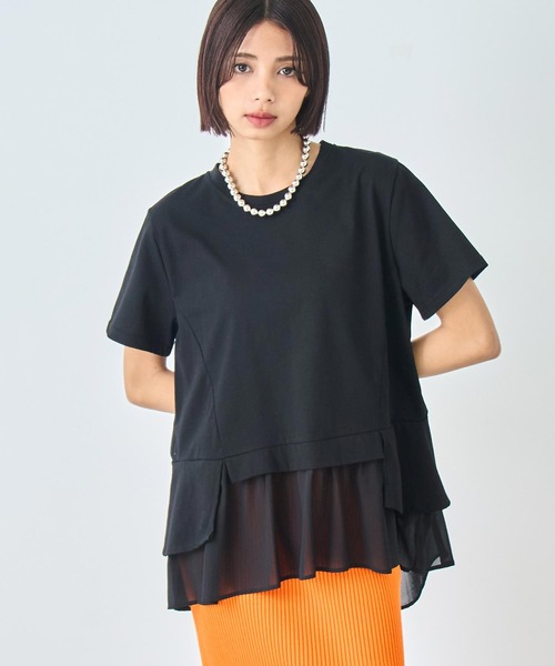 

Футболка с оборками по низу ANAP, черный