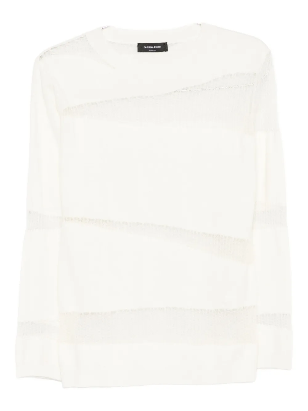 

Джемпер с сетчатыми вставками Fabiana Filippi, нейтральный