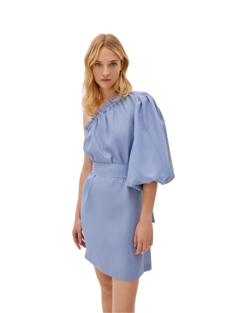 

Женское льняное платье Florence с одним рукавом Labeca London, Blue