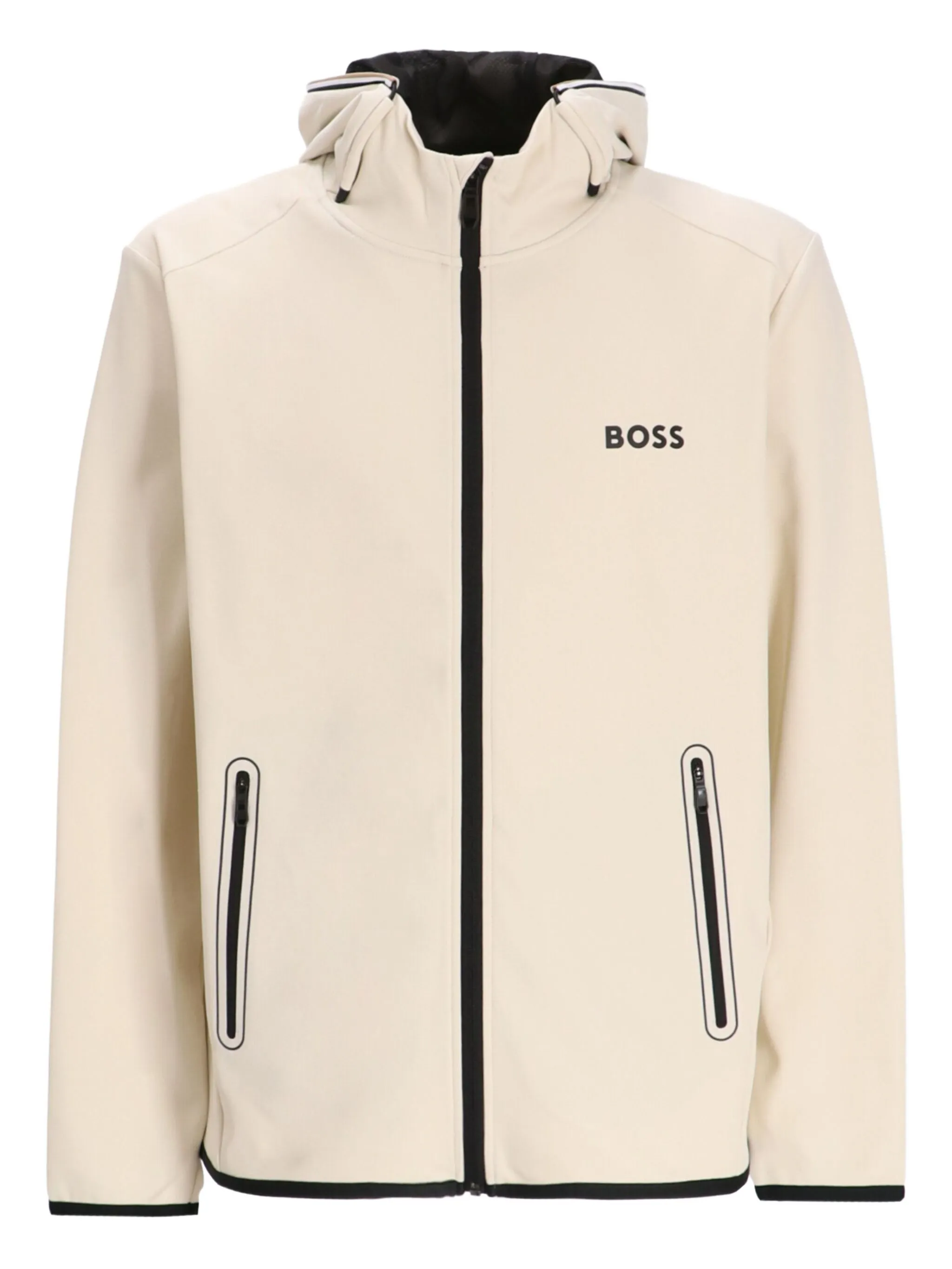 

Куртка на молнии с капюшоном Boss, белый