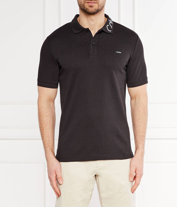 

Поло Calvin Klein Pique Embroid, черный