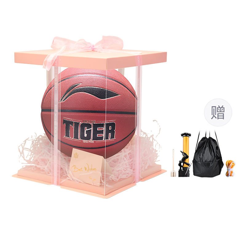 

LINING Баскетбольный мяч PU 20K Collection red brown размер 7 для тренировок и соревнований unisex