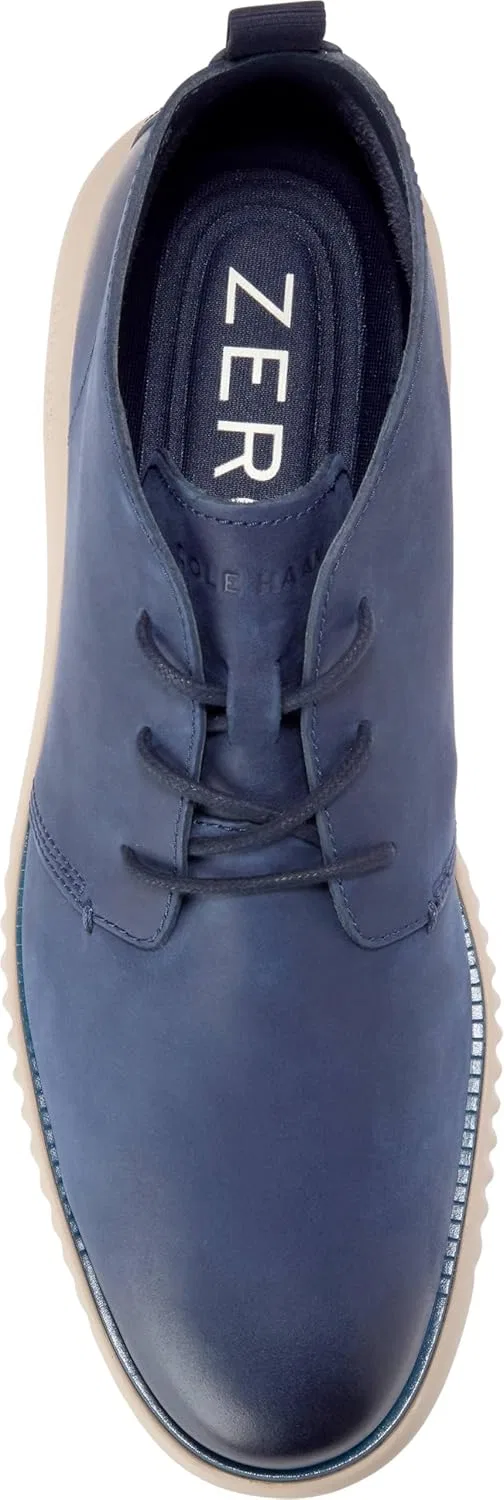 Мужские ботинки чукка Cole Haan 2.zerogrand, Midnight Moon Nubuck Dark Blue Oat Beige — фото 3