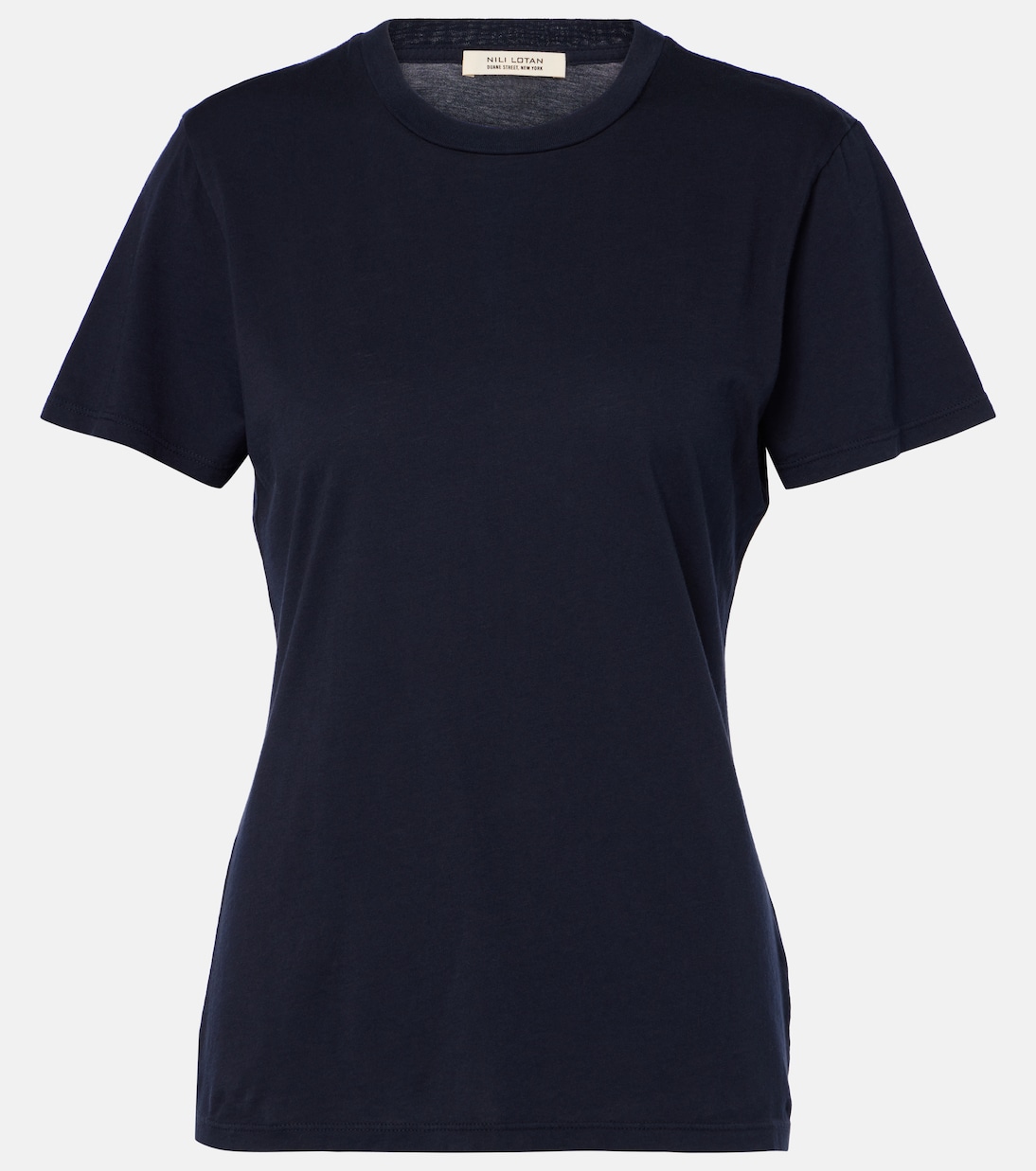 

Хлопковая футболка из джерси Nili Lotan, Dark Navy