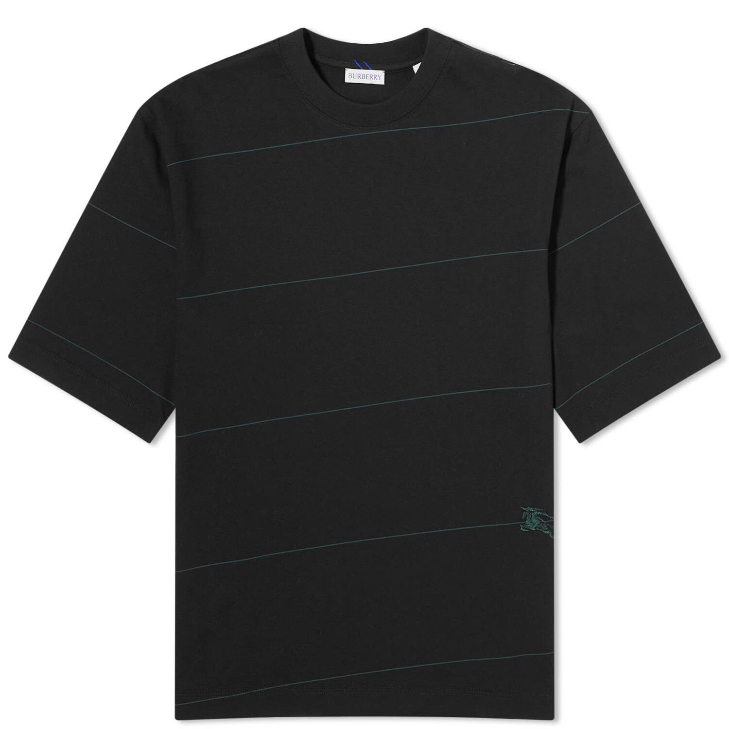 

Поло Burberry Diagonal Stripe T-Shirt, черный