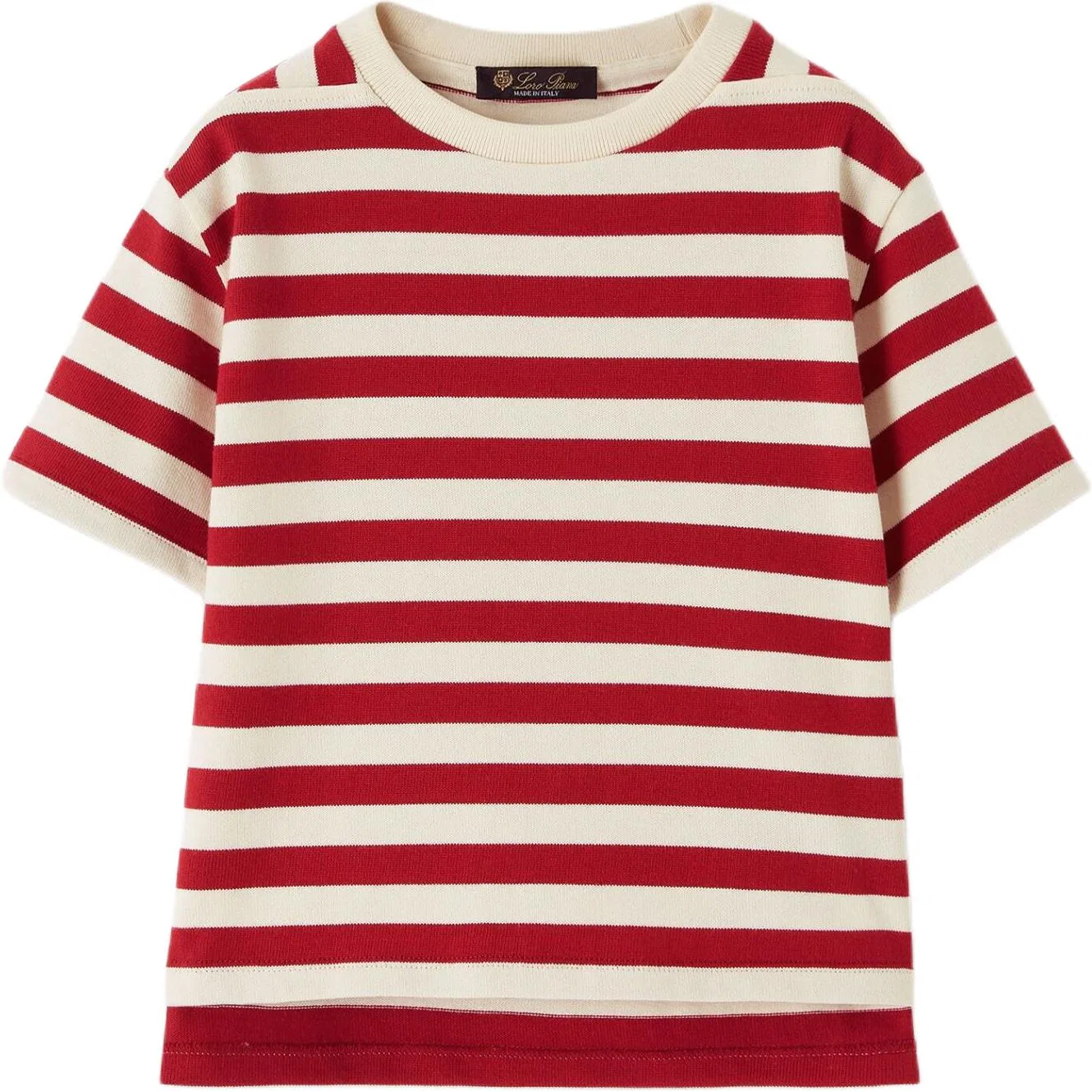 Детская футболка с круглым вырезом Loro Piana, Red White