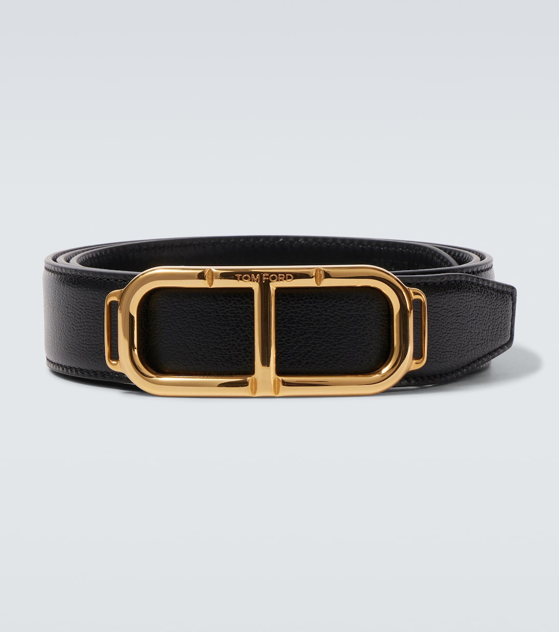 

Ремень Stadium T из кожи Tom Ford, черный