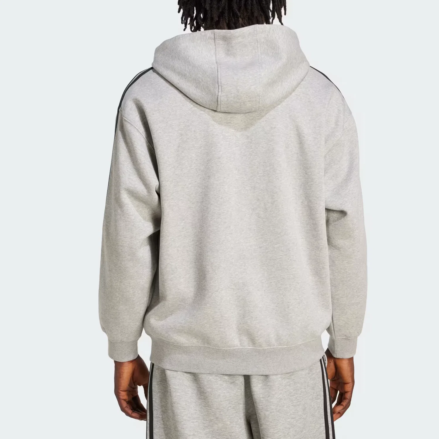 Свитшот ADICOLOR мужской Adidas Originals, Medium Gray Heather/Black — фото 4
