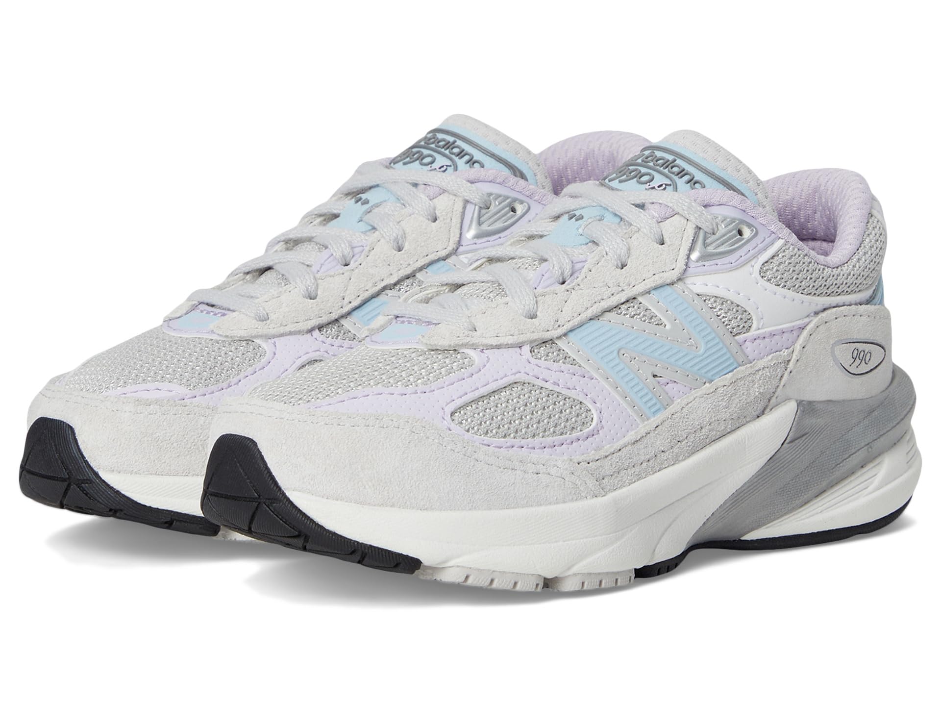 

Кроссовки New Balance Kids FuelCell 990v6, цвет Grey Matter/Bright Lavender