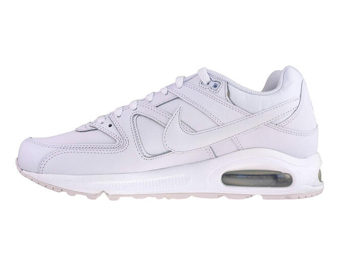 Кроссовки Nike Air Max Command Leather 7499760-102 белые/серебристо-белые с металлическим оттенком 44,5 — фото 2