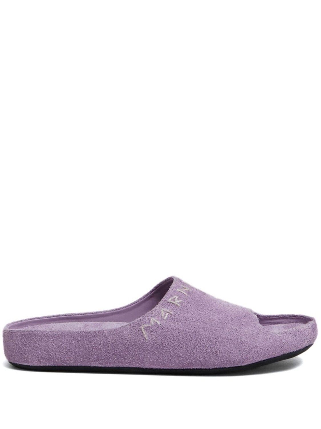 

Marni сандалии из замши Fusslide, фиолетовый