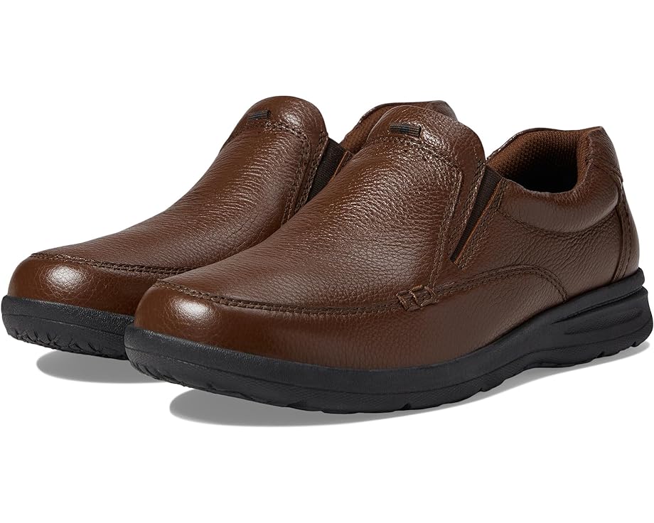 

Лоферы Nunn Bush Cam Moc Toe Slip-On, цвет Brown Tumbled Leather