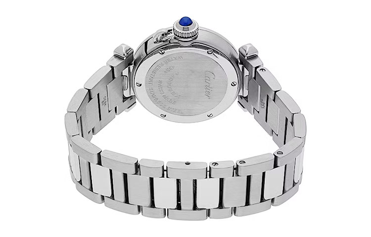 Cartier Часы Pasha De Quartz Movement женские, 30 мм, белый циферблат, корпус из нержавеющей стали, браслет из нержавеющей стали — фото 4