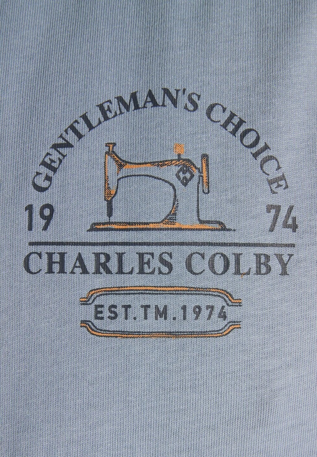 

Футболка с принтом EARL JASPER Charles Colby, светло-голубой