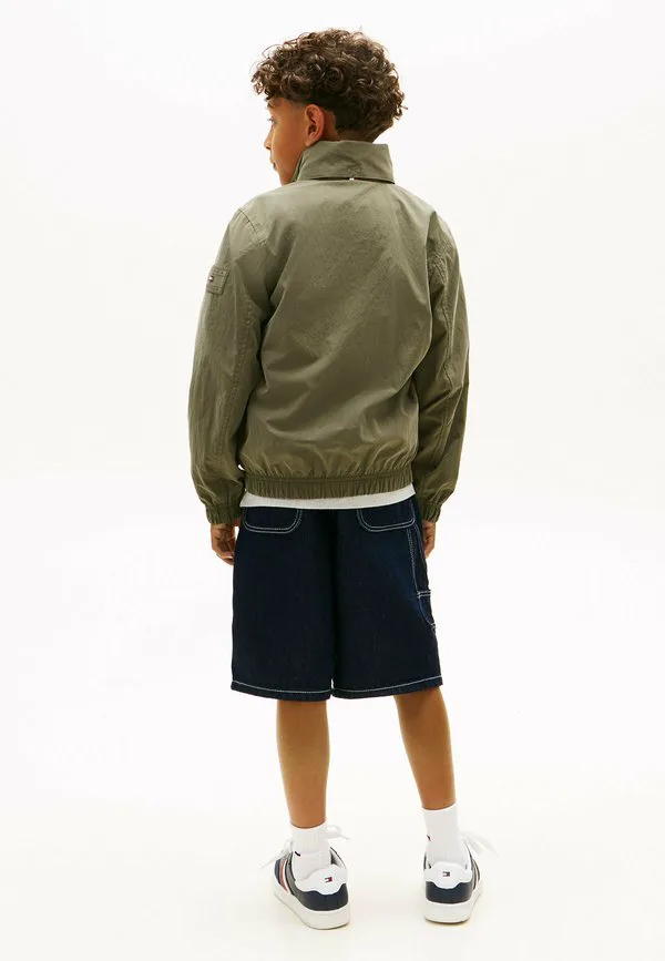 Базовая куртка-бомбер с капюшоном и застежкой-молнией Tommy Hilfiger, Battle Green — фото 3