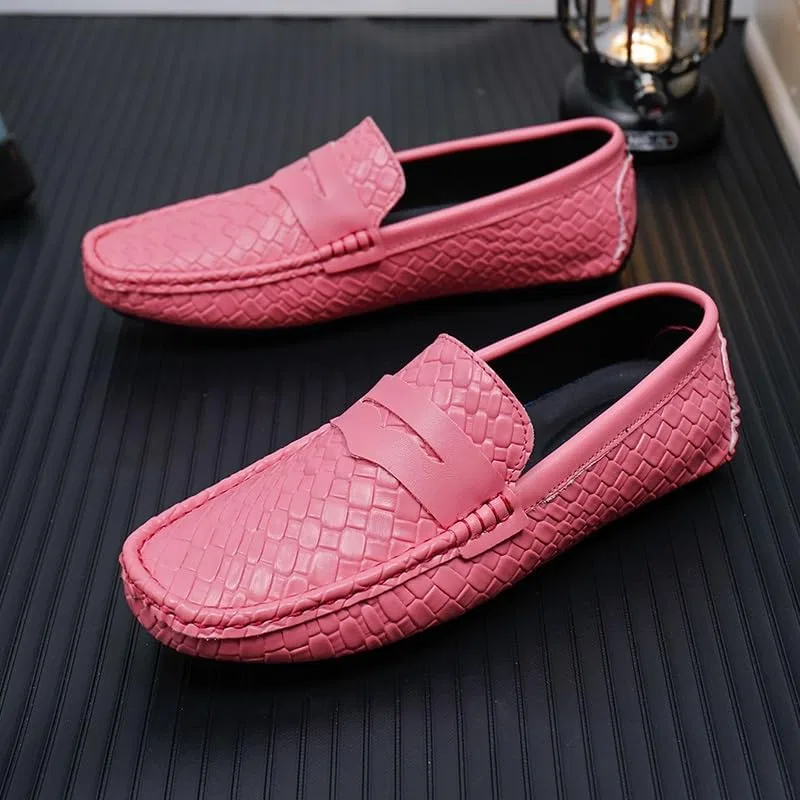 Лоферы с квадратным носком, Vegan Leather, Penny Loafers, розовый SayfuR — фото 3