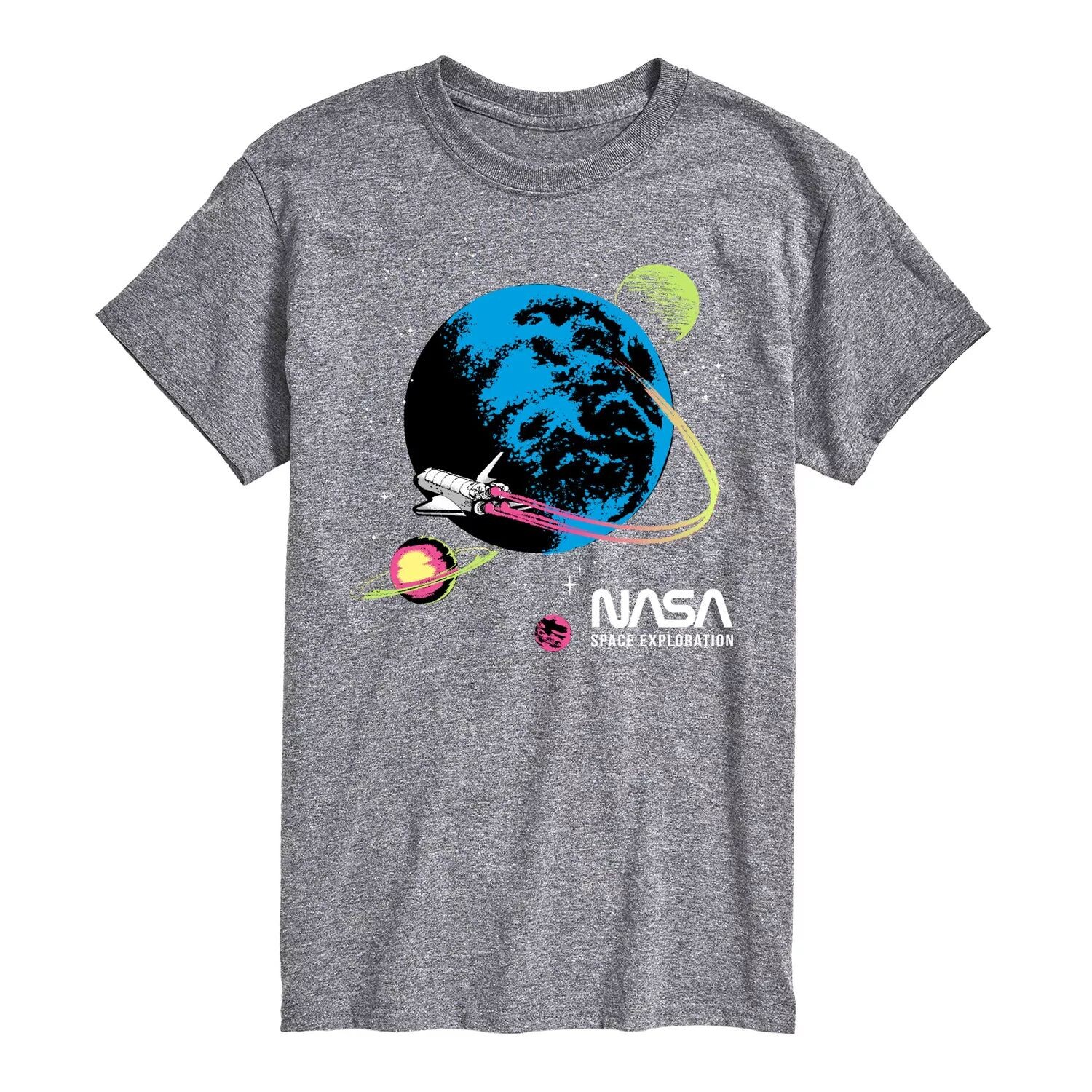 

Большая и высокая футболка NASA Flight Licensed Character, серый