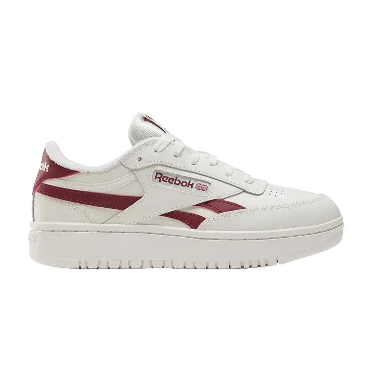 

Кроссовки Reebok Wmns Club C Double Revenge Chalk Classic Burgundy, кремовый