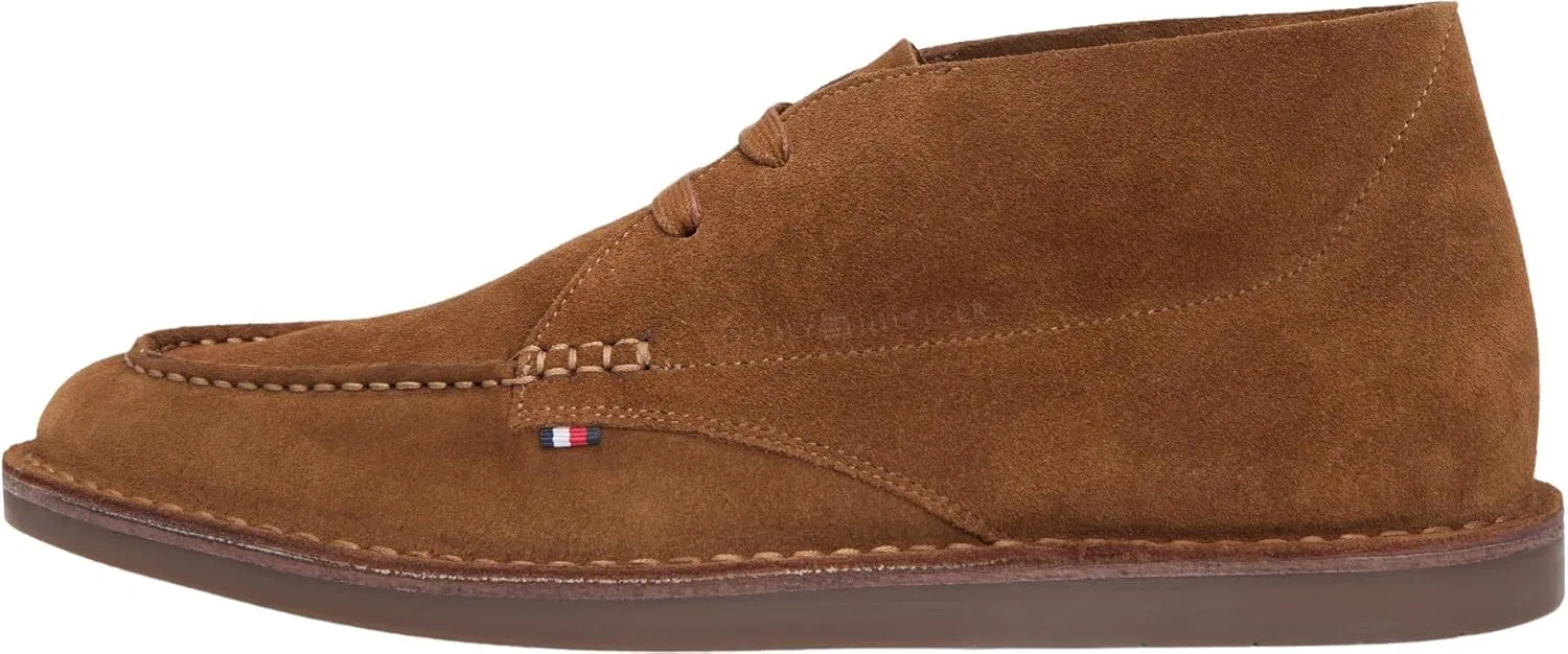 Мужские низкие ботинки Tommy Hilfiger Hilfiger Stitchdown Suede Chukka Fm0fm05691, коричневый