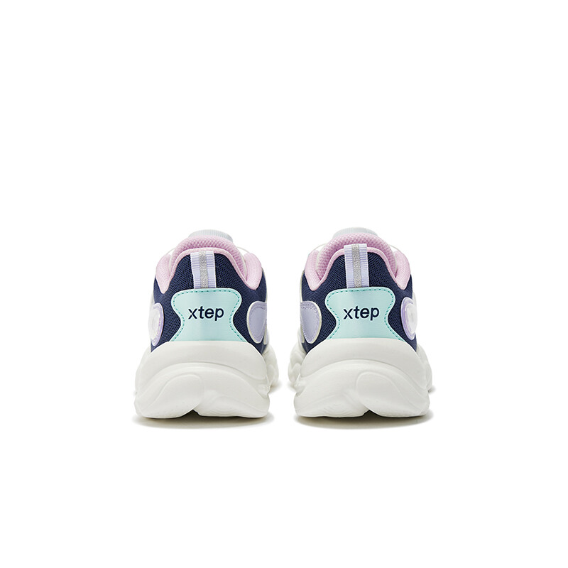 Кроссовки XTEP Kids Lifestyle Shoes PS Low-top White-purple Cyan, белый/голубой — фото 4