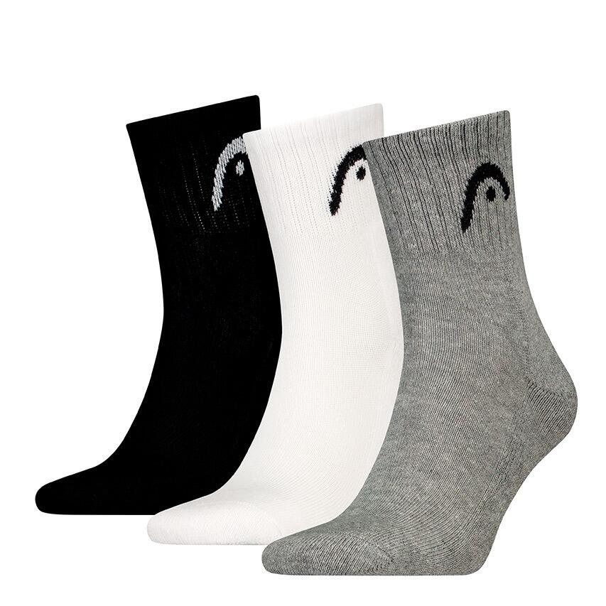 

HEAD Носки унисекс, упаковка из 3 пар, все виды спорта, тренировочные, короткие, размер 3P