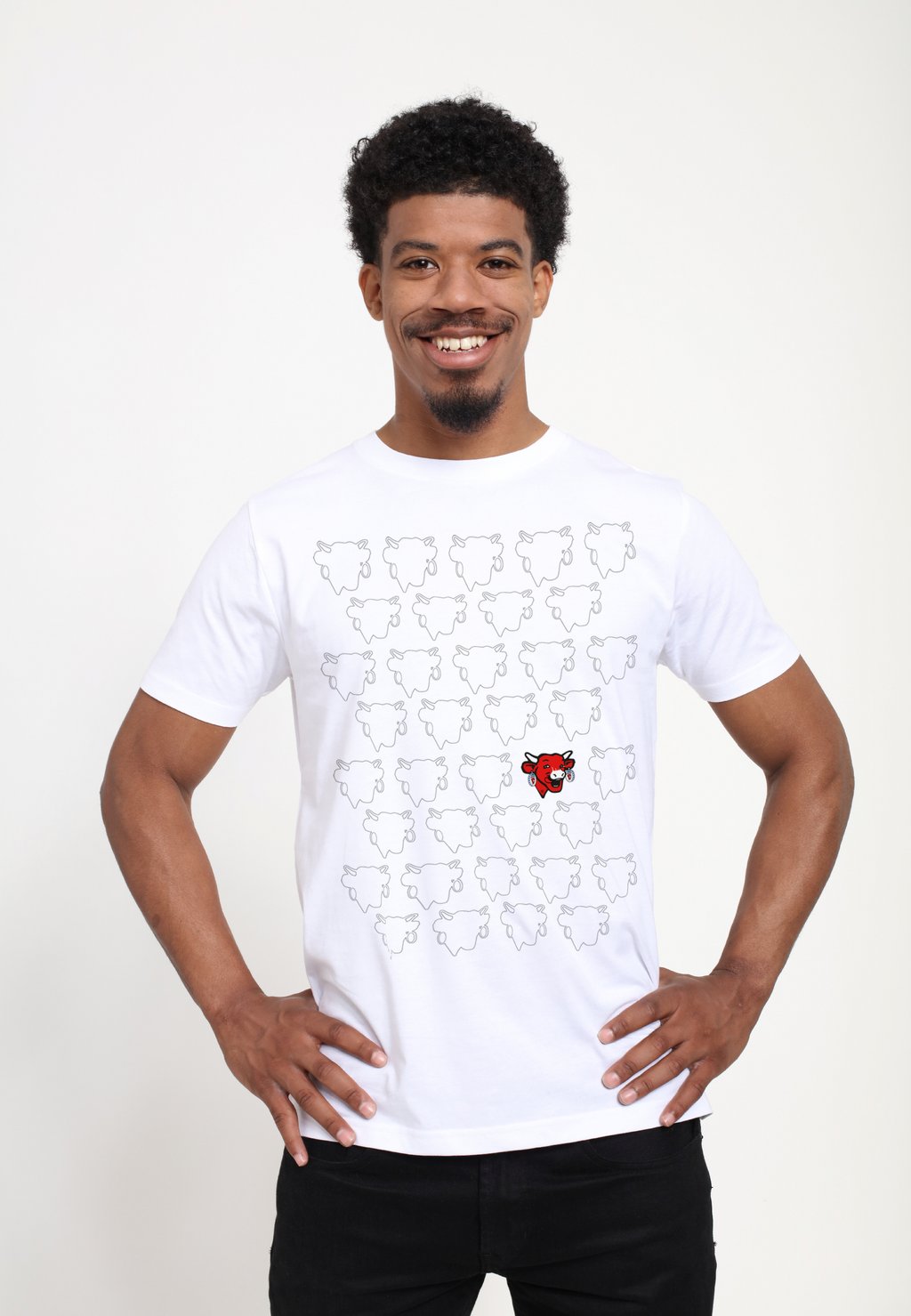 

Футболка с принтом THE LAUGHING COW Henry Tiger, белый