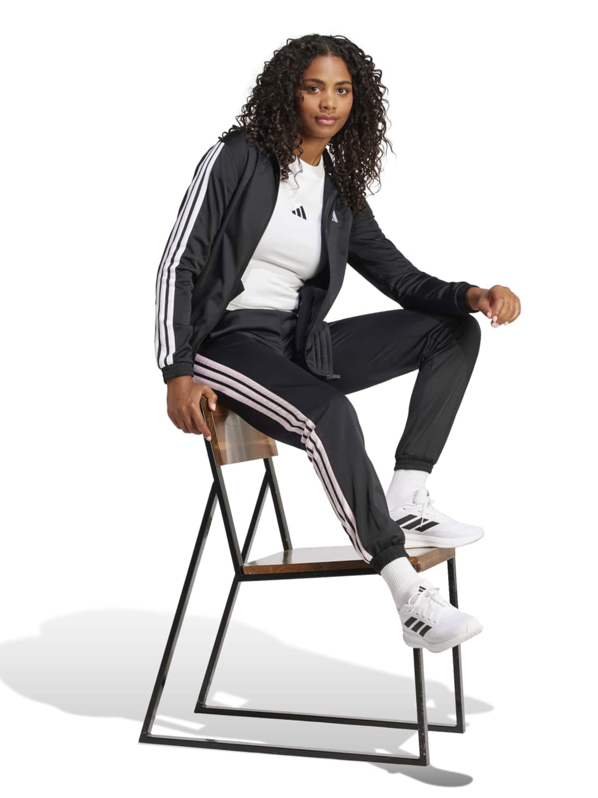 Adidas Sportswear Узкие спортивные штаны в черном цвете — фото 4