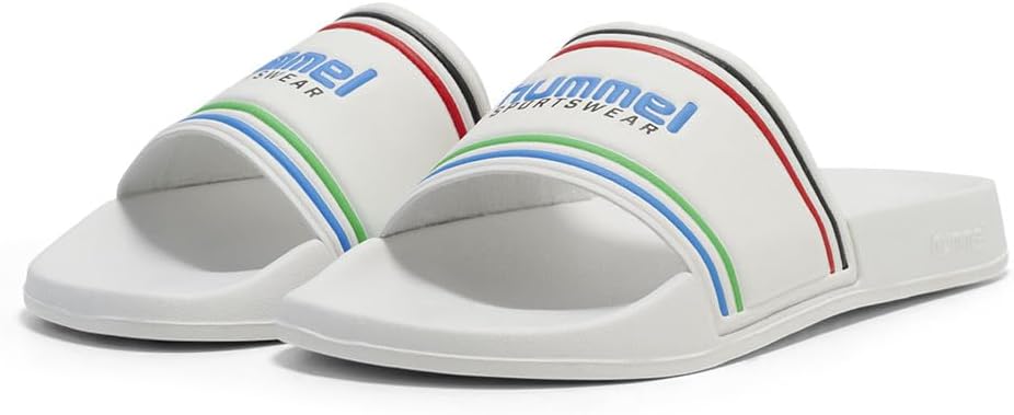 Сандалии Hummel унисекс, взрослые, шлепанцы, белый — фото 4