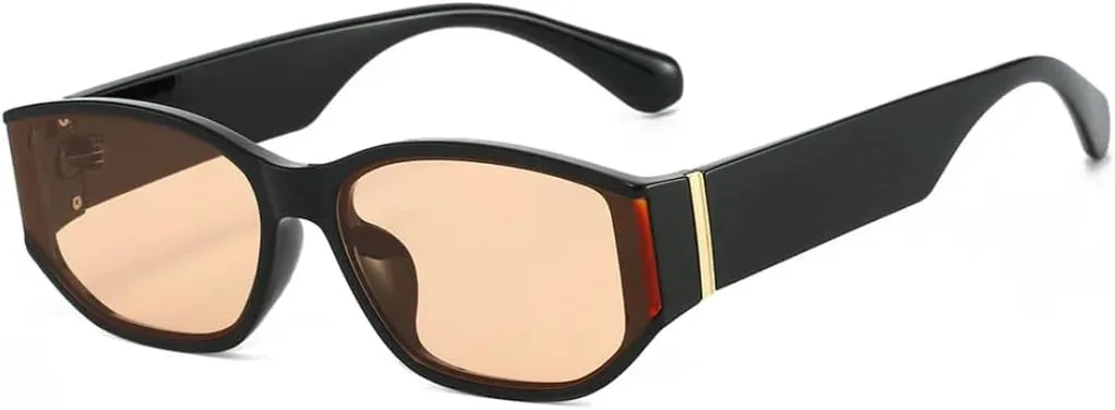 

Солнцезащитные очки в оправе из поликарбоната с овальными изогнутыми линзами в стиле панк, уличная мода, женские, защита от УФ-излучения UV400 VFDHN, 8001-c2