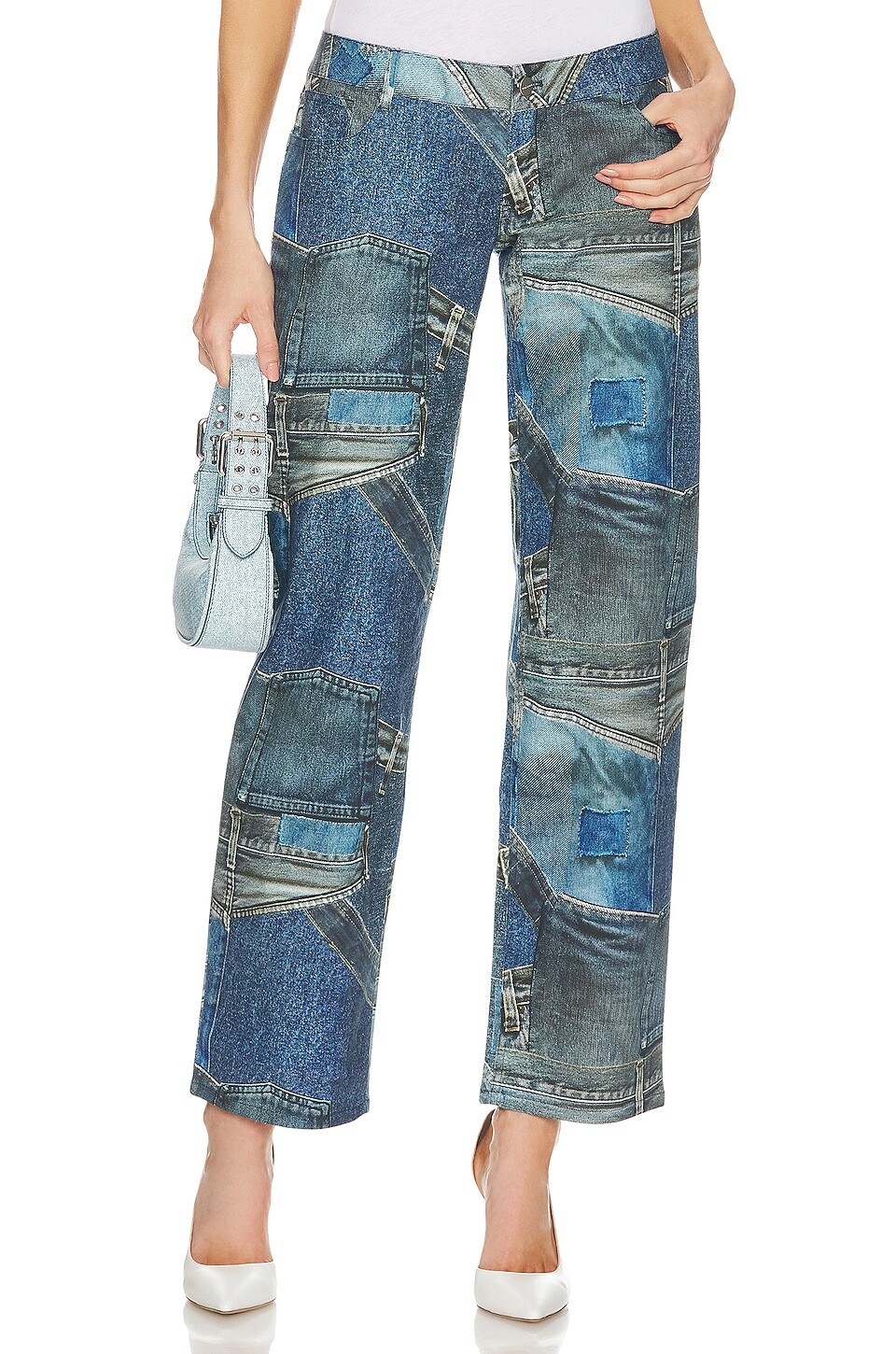 

Брюки Miaou Atlas, цвет Denim Print