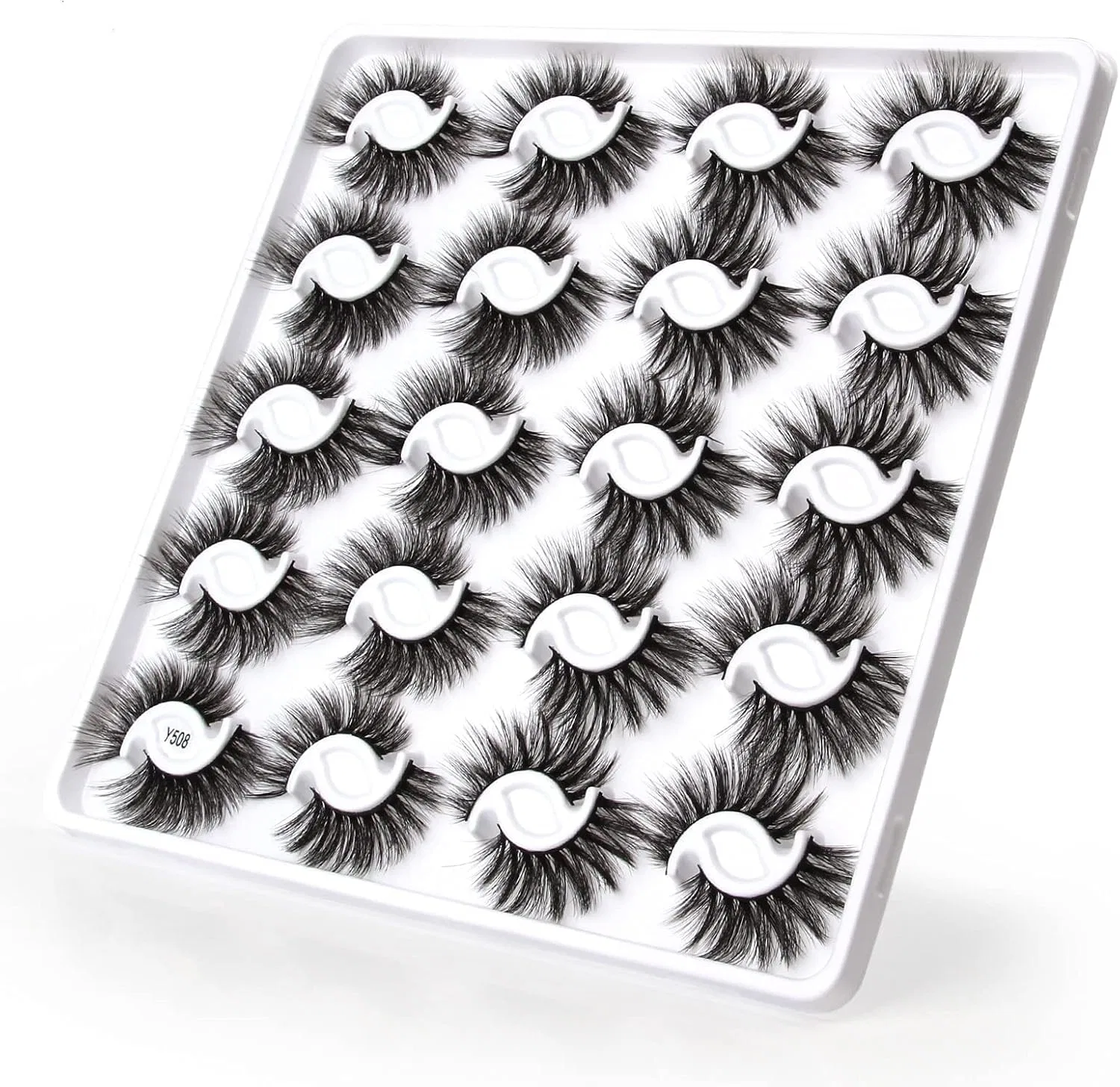 Накладные ресницы 20 пар пушистые длинные 3D Beauty Glazed Y508