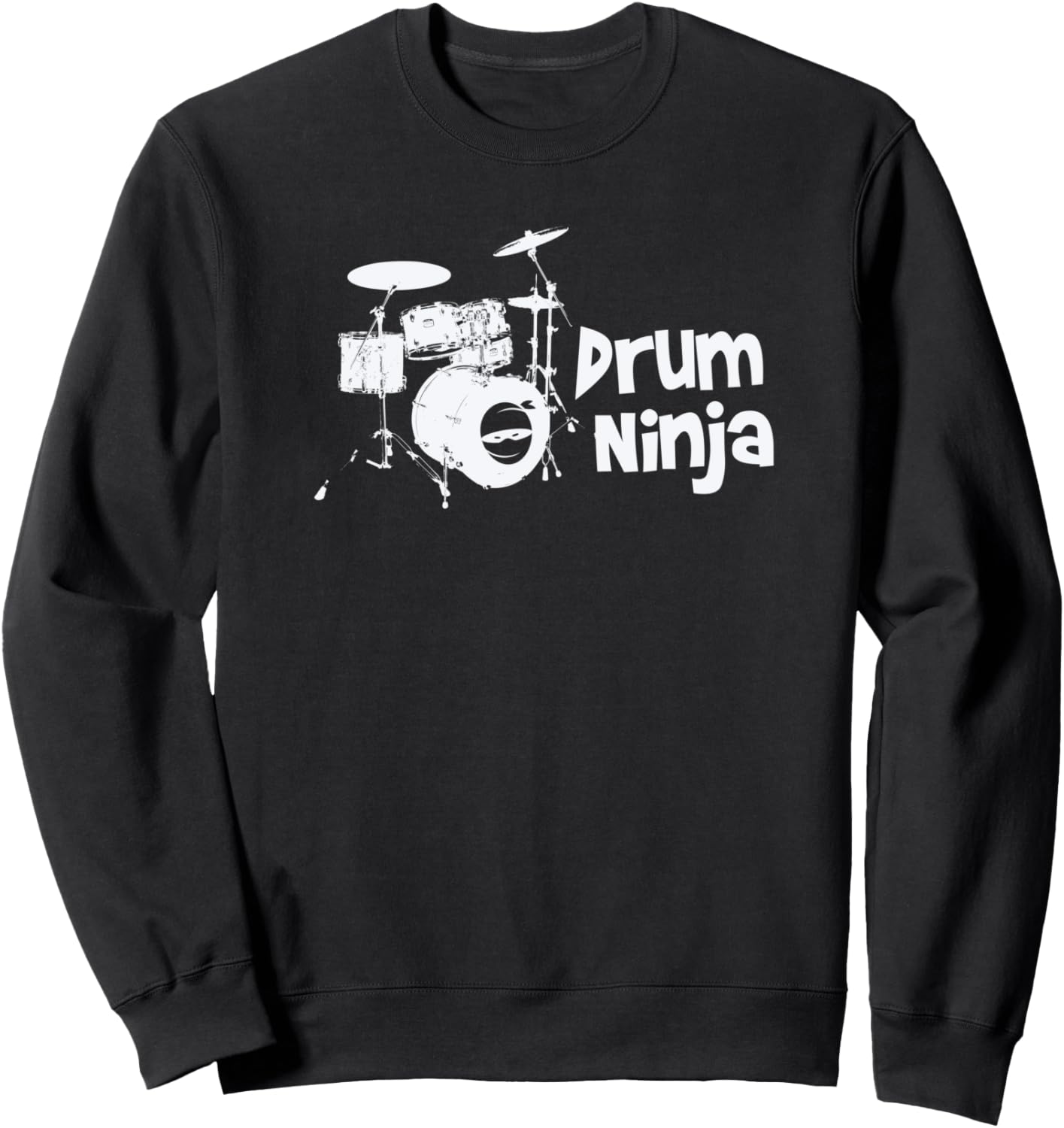 

Drum Ninja - Толстовка с изображением барабанщика и музыканта Bullquack, черный
