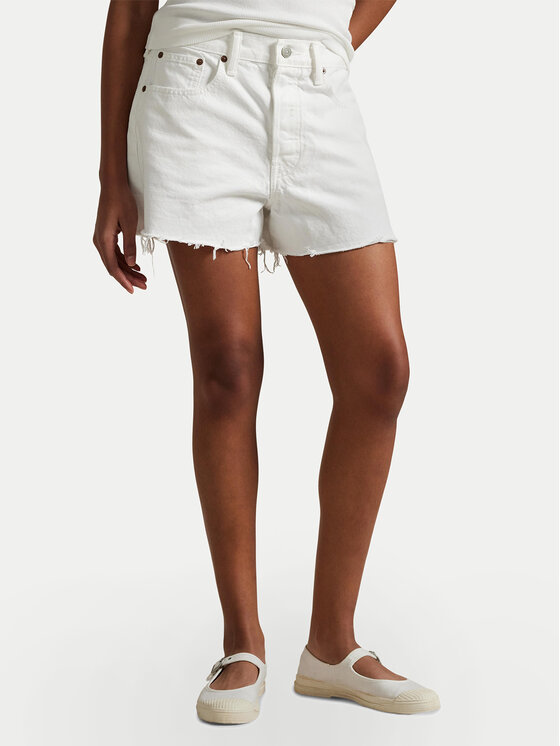 

Джинсовые шорты прямого кроя 211964084001 Polo Ralph Lauren, белый