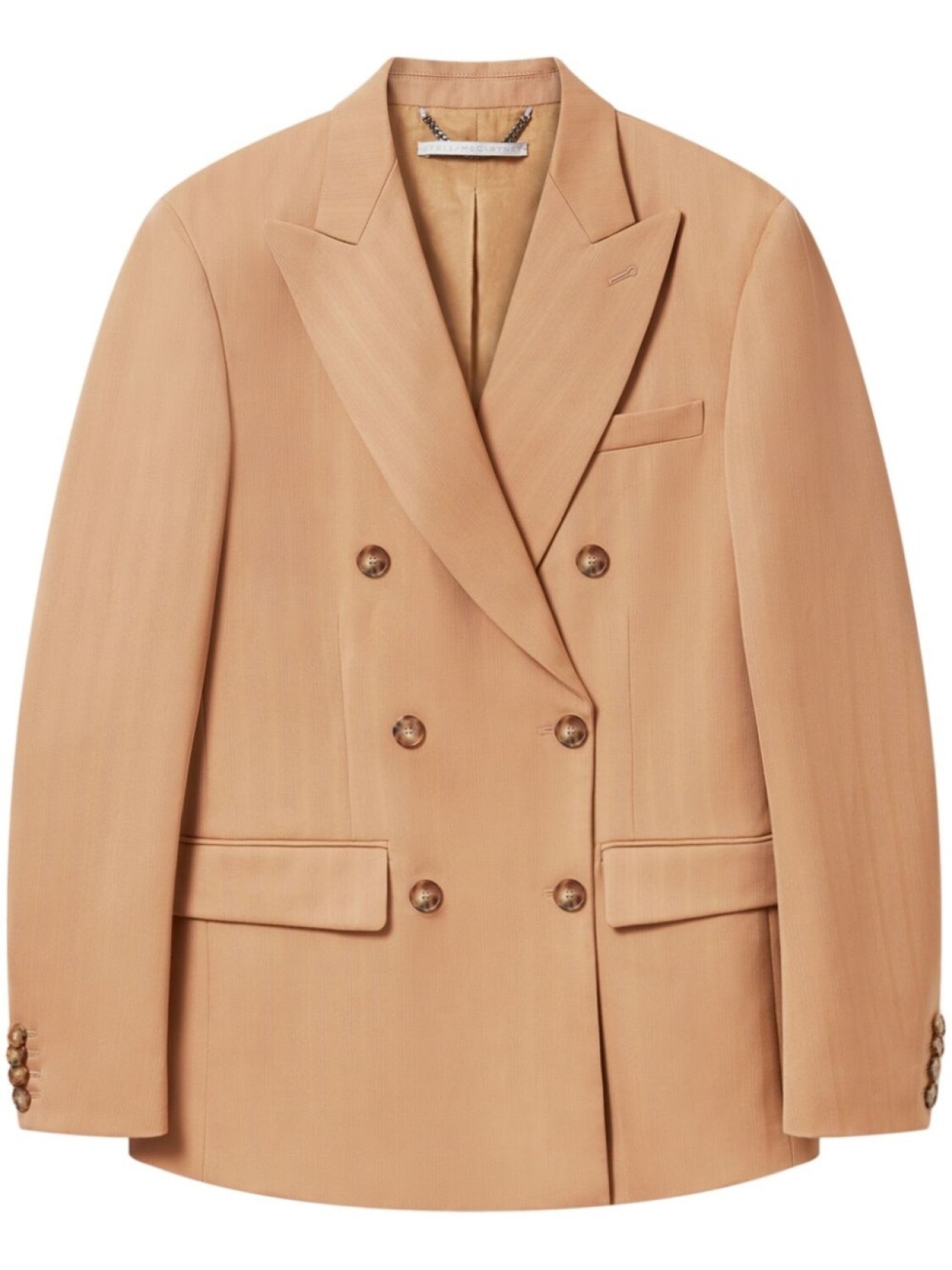 

Двубортный блейзер Stella McCartney, нейтральный цвет