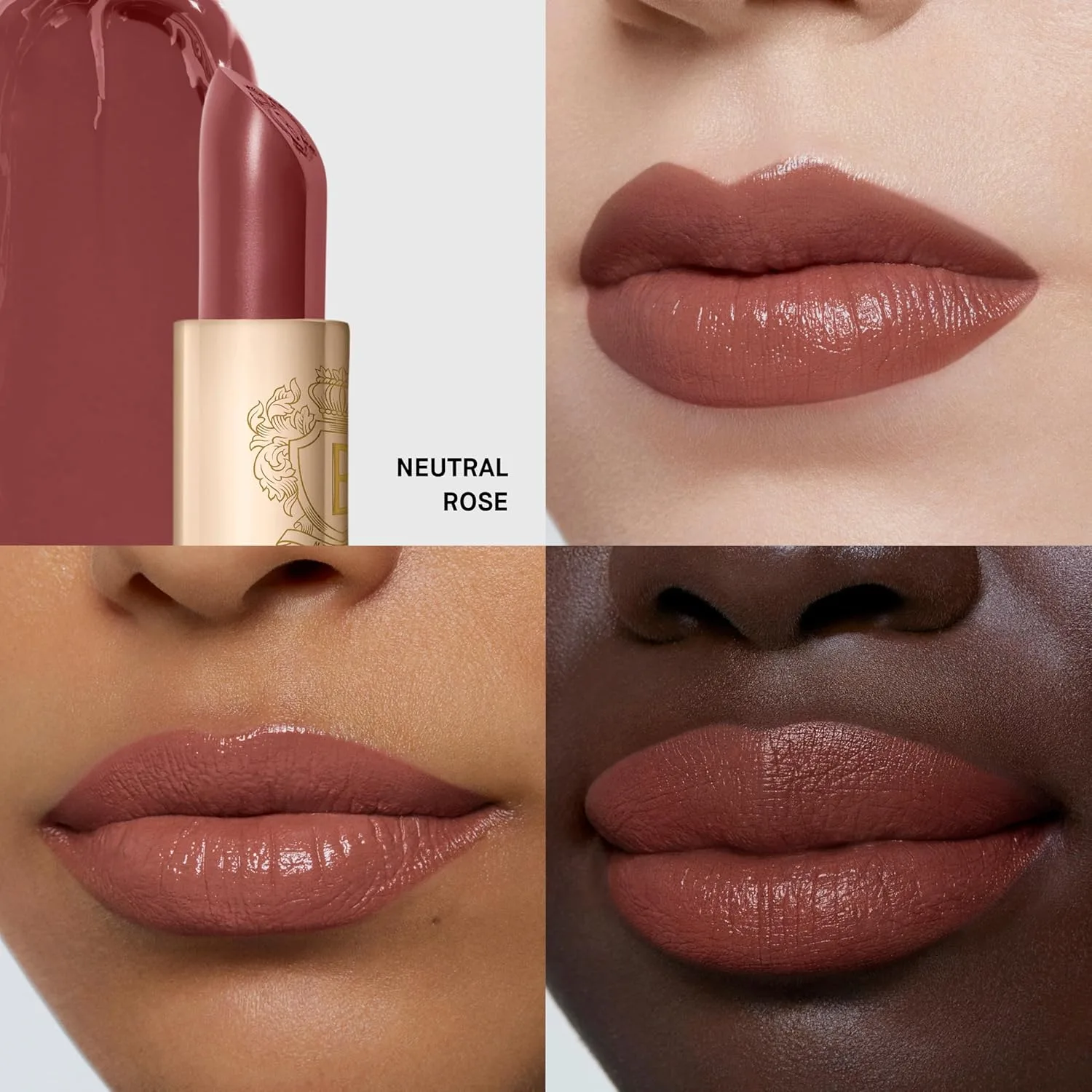 Помада Bobbi Brown Luxe | Яркая, ухаживающая за кожей помада для насыщенного сатинового финиша | Масло ромашки и воск из цветков жасмина, 0,12 унции, 06 Neutral Rose (Neutral pinky rose) — фото 2