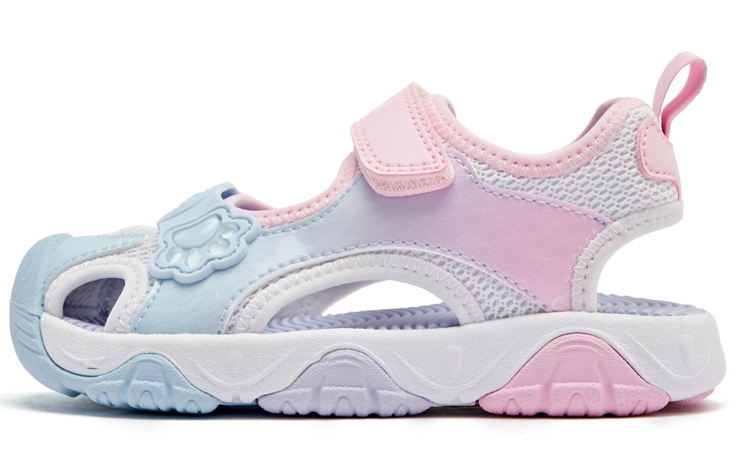 

Обувь для малышей, кроссовки Qiaodan, цвет Jade pearl blue/thistle pink