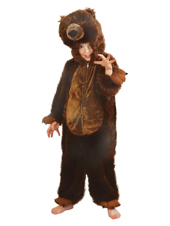 Костюм-комбинезон с капюшоном, Brown Bear, CHAKS, коричневый