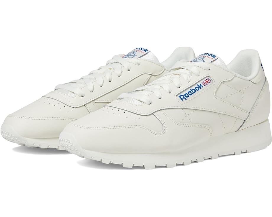 

Кроссовки Reebok Lifestyle Classic Leather, цвет Chalk/Vector Blue/Vector Red