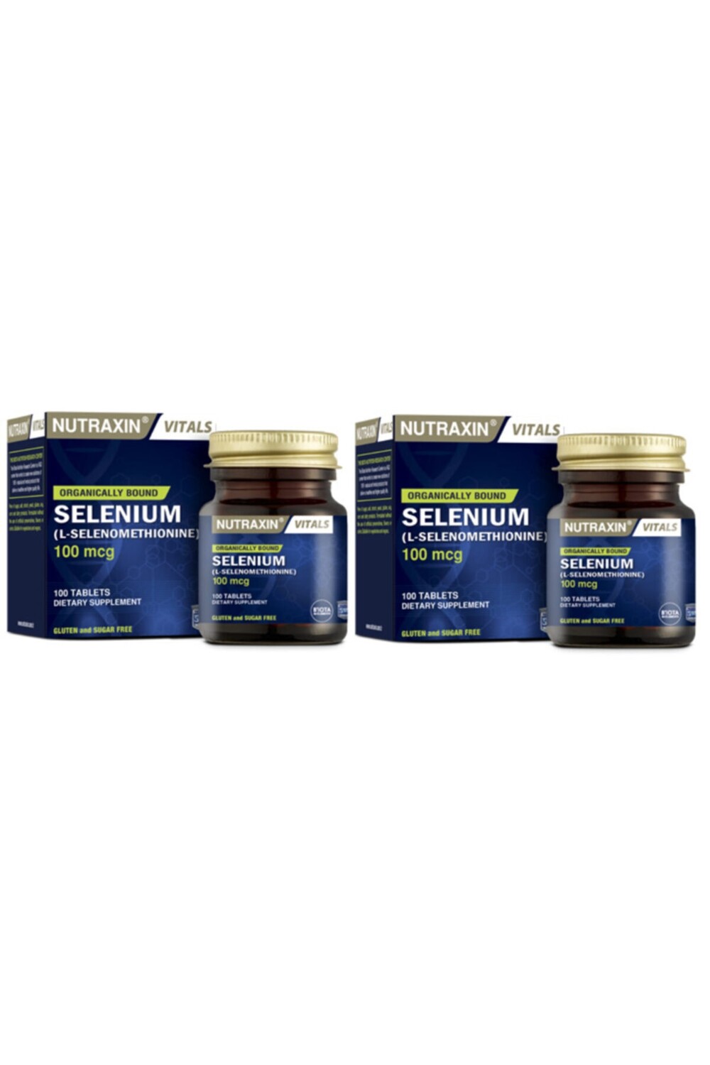 

Nutraxin Селен 100 мкг 100 таблетка-добавка с селеном *2 шт.