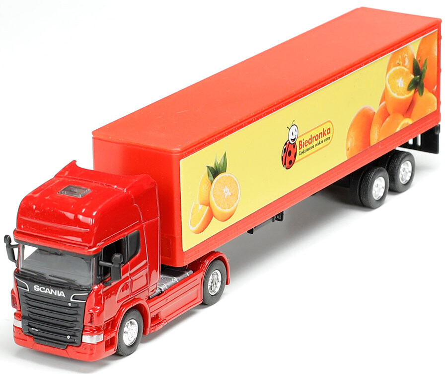 

Грузовик Auto Scania Tir Biedronka Container Truck Inna marka